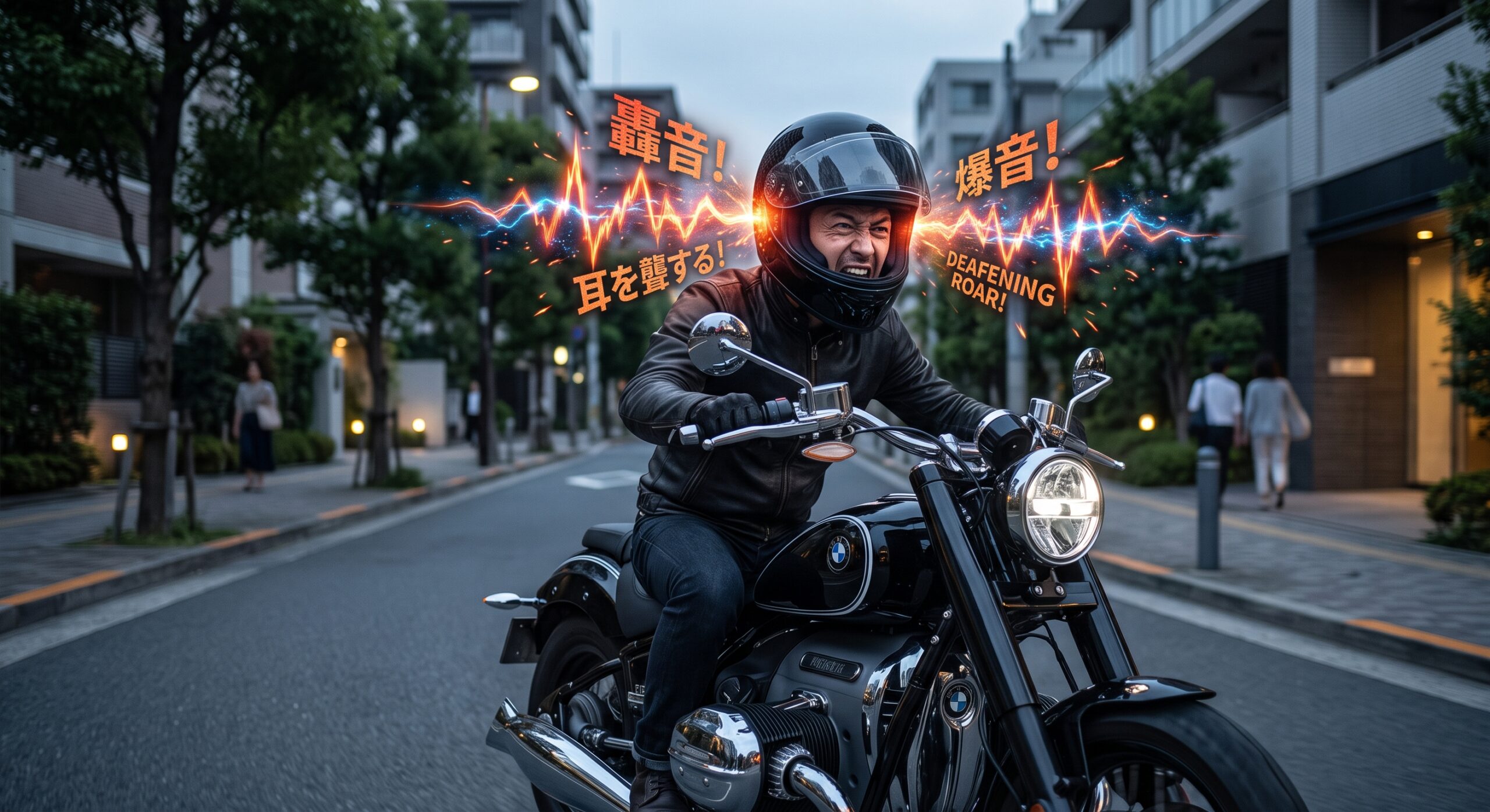 騒音バイクの爆音が運転手にのみ聞こえるようになったらどうなるか