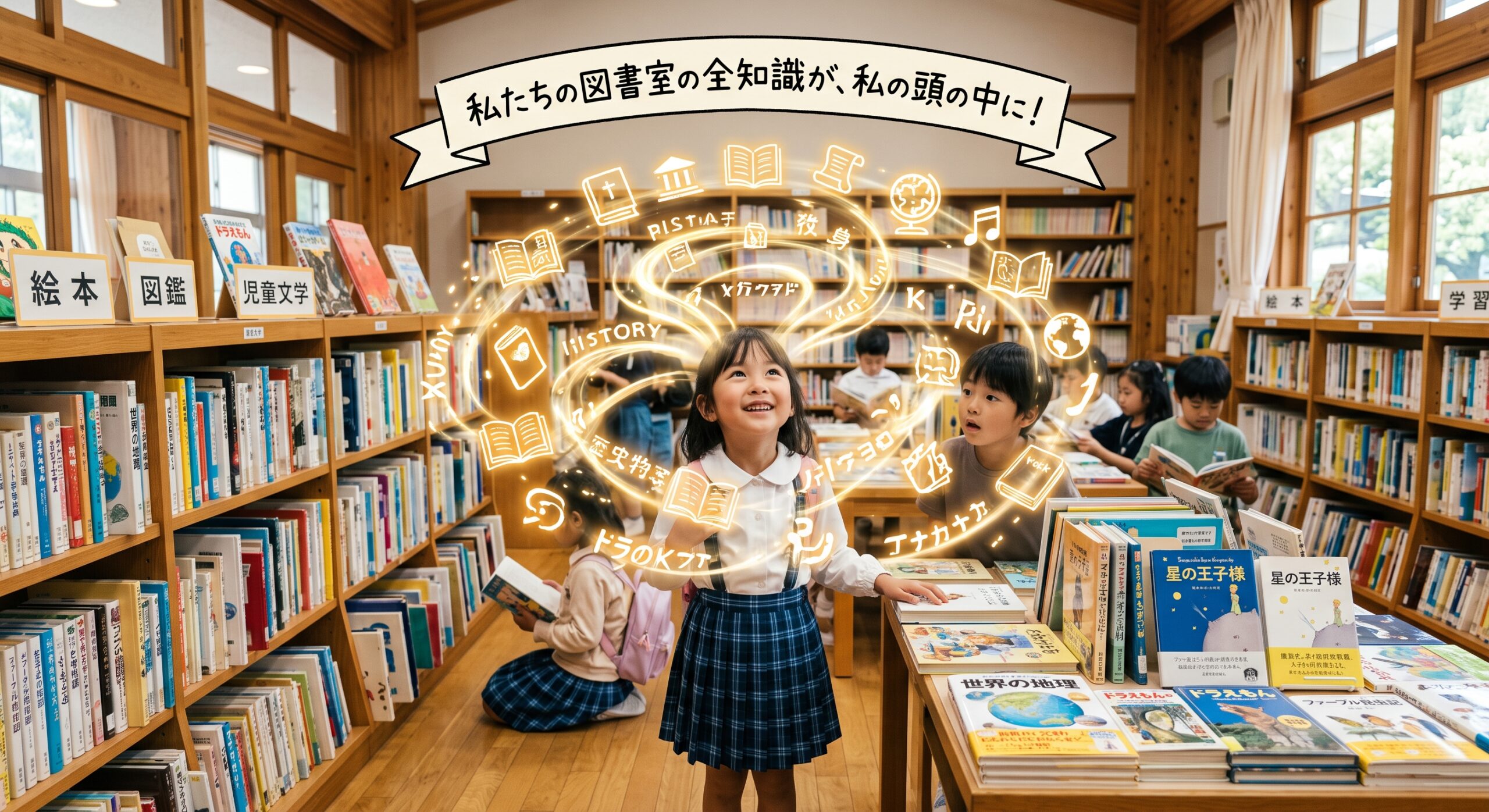 小学校の図書室の中の書物すべての知識が頭の中に入っていたら